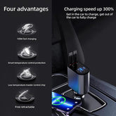 4 in 1 Retractable Charger (KSA Special / Suadia Arabia )